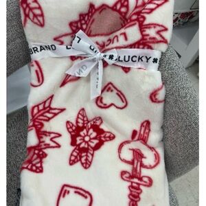 Lucky Brand Valentines Throw Blanket